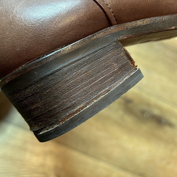 Twenty Two Made in Italy Brown Leather Boots Size 37.5/7.5 - Picture 8 of 9